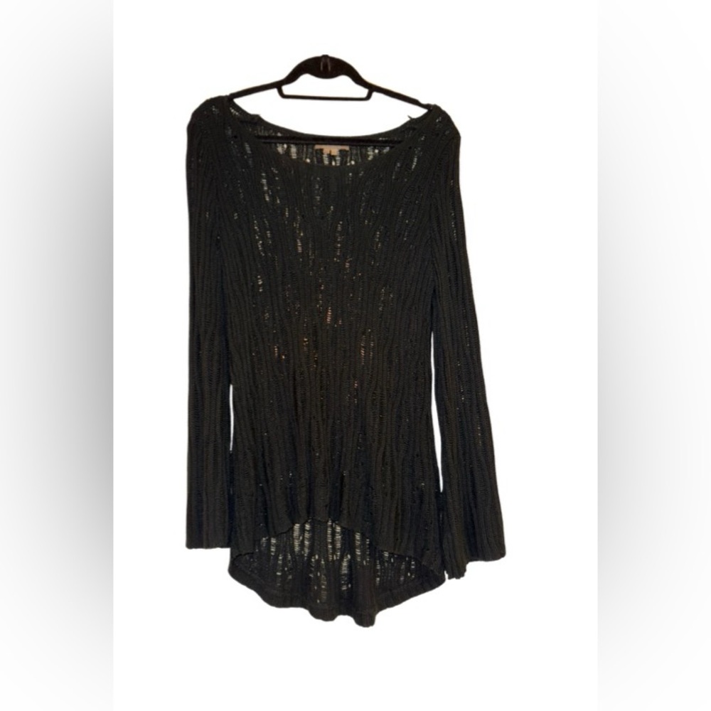 Solemio Black Knit Sweater Size M/L